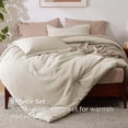 thumbnail image 3 of Twin Comforter Set Pink 6 Pieces Prewashed Bed in a Bag Soft Fleece Blanket Down Alternative All Season Bedding Sheets Pillowcase Sham, 3 of 5