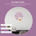 thumbnail image 2 of Miangastore Felt Wall Tile Purple Simple Design Message Board 1 Set, 2 of 8