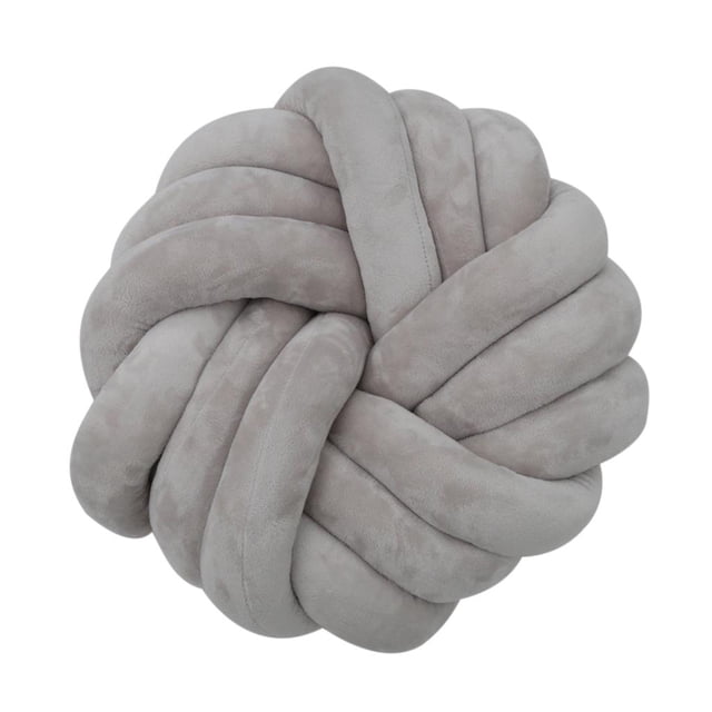 Cojín de Asiento de Felpa Suave Hecho A Mano Sunnimix Almohada del Nudo Gris