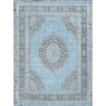 thumbnail image 3 of Traditional 2x3 Area Rug (2' x 3') Medallion Aqua, Cream Indoor Scatter Easy to Clean, 3 of 10