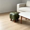 thumbnail image 6 of Solid Wood Small Stool Soft Padded Seat Waterproof Entryway Footstool Stackable For Living Room Shoe Bench Home Use, 6 of 7