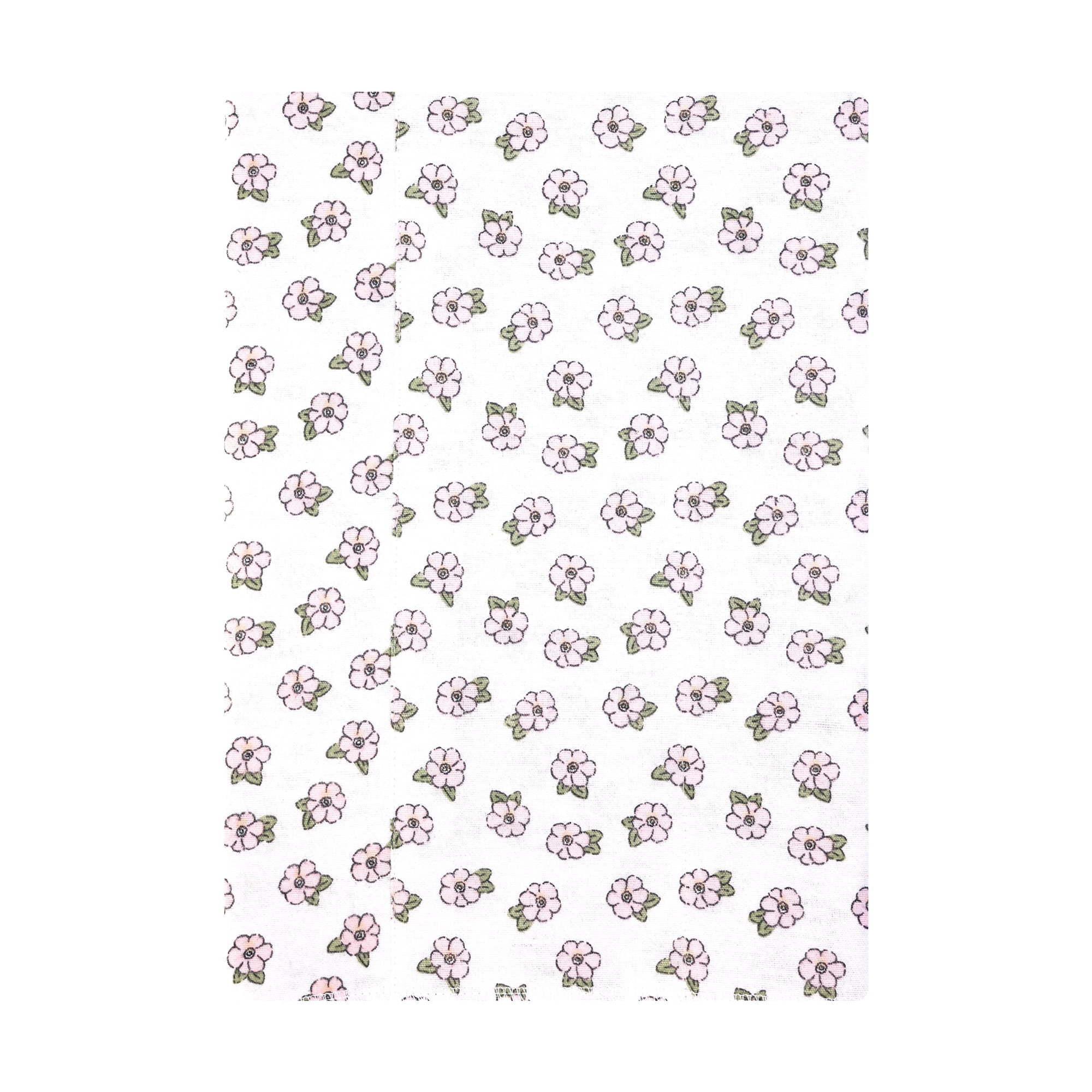 Hudson Baby Unisex Baby Cotton Poly Flannel Burp Cloths, Soft Pink Floral, One Size