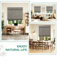 thumbnail image 5 of Allesin zen No Drill Cordless Bamboo Roman Shade, 35"W x 64"H, Gray, 5 of 9