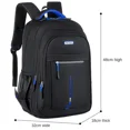 thumbnail image 1 of Men's Backpacks Oxford Waterproof Rucksack Business Computer Bag Casual Travel Backpack Senior High School Student Schoolbag blue, 1 of 6