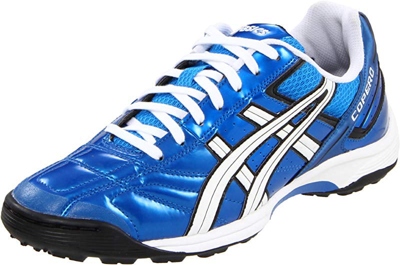 ASICS Men's Copero S Turf Soccer Shoe, Blue/White/Black, 12 D(M) US Walmart.com