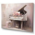 thumbnail image 2 of Designart "Pastel Play On The Pink Piano II" Music Wall Art Living Room, 2 of 7