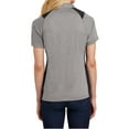 thumbnail image 4 of Mafoose Women's Heather Colorblock Contender Polo Vintage Heather/ Black Small, 4 of 5