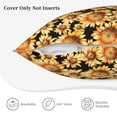 thumbnail image 3 of KLL Sunflowers 1 Decorative Throw Pillow Covers Velvet Soft for Couch Sofa Bedroom Living Room Outdoor (No pillow core)- 20"x20", 3 of 5