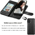 thumbnail image 4 of NJJEX Wallet Case for Samsung Galaxy A03S A12 A13 A14 A23 A32 A51 A52 A53 A54 5G Case,[9 Card Slots] PU Leather Credit Holder Folio Flip [Detachable] Kickstand Lanyard Magnetic Phone Cover [Black], 4 of 7