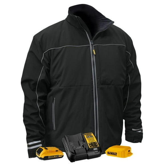 Dewalt-DCHJ072D1-3X Heated Jacket Black Soft Shell Kit - 3XL