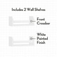 thumbnail image 3 of RiverRidge Kids 2pc 10" Compact Floating Wall Mount Bookshelves - White, 3 of 9