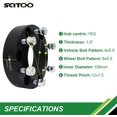 thumbnail image 3 of SCITOO 4X 1.5 inch 6x139.7mm to 6x139.7mm Wheel Spacers Adapter HUB Centric 6x5.5 to 6x5.5 fits for Toyota Tundra FJ Cruiser 4-Runner Sequoia 2007-2015, 3 of 4