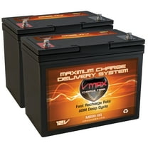 QTY 2 VMAXMB96 AGM Group 22 Deep Cycle Battery Replacement for Fortress 760 12V 60Ah Wheelchair Battery