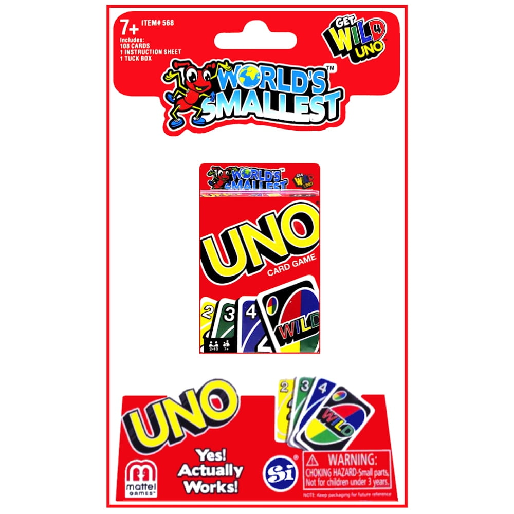  Worlds Smallest Get Wild UNO Card Game : Toys & Games