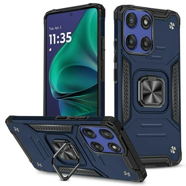 For Moto G Stylus 5G 2025 Robust Magnetic Kickstand Hybrid Case Cover - Blue