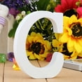 thumbnail image 6 of Naierhg Wooden Letter Hollow Polished European Style Free Standing White Wood Letter Party Supplies, 6 of 8
