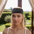 thumbnail image 6 of Unique Bargains 1 Pc Perspiration-Wicking Headband for Yoga Black, 6 of 6