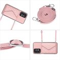 thumbnail image 2 of Allytech Galaxy A13 4G Wallet Case with Shoulder Strap, Luxury PU Leather RFID Blocking Protectve Anti-Scratch Bumper Cards Slots Magnetic Closure Phone Case Cover for Samsung Galaxy A13 4G, Pink, 2 of 9
