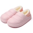 thumbnail image 5 of FDSKWKY Couple Quilted Closed Slippers Technical Fabric Warm Soft Comfortable Non-slip Memory Foam Indoor House Shoes, 5 of 8
