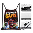thumbnail image 4 of Stumble Guys Print Drawstring Backpack Sackpack String Bag Cinch Water Resistant Bag for Gym Sport Yoga, 4 of 5