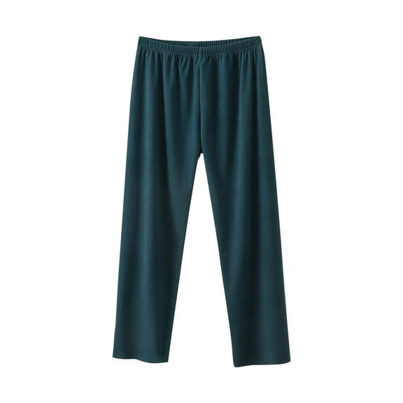 Ashirexll Winter Pajamas for Women, Pajama Pants Women, Cozy Solid Color Fleece Sleep Pants with Elastic Waistband Fashion Casual Loungewear Wear