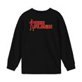 thumbnail image 2 of Flash Character Youth Boy's Black Long Sleeve ShirtMedium, 2 of 3