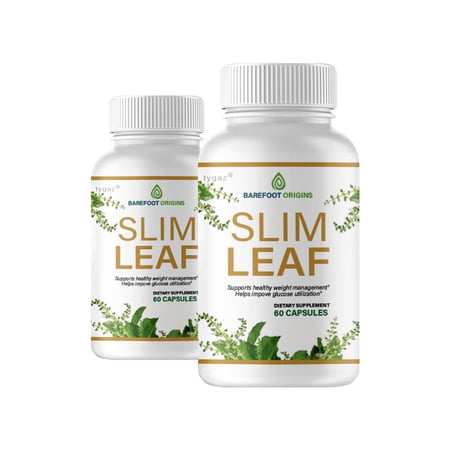 (2 Pack) Slim Leaf - Barefoot Origins Slim Leaf Weight Management Supplement