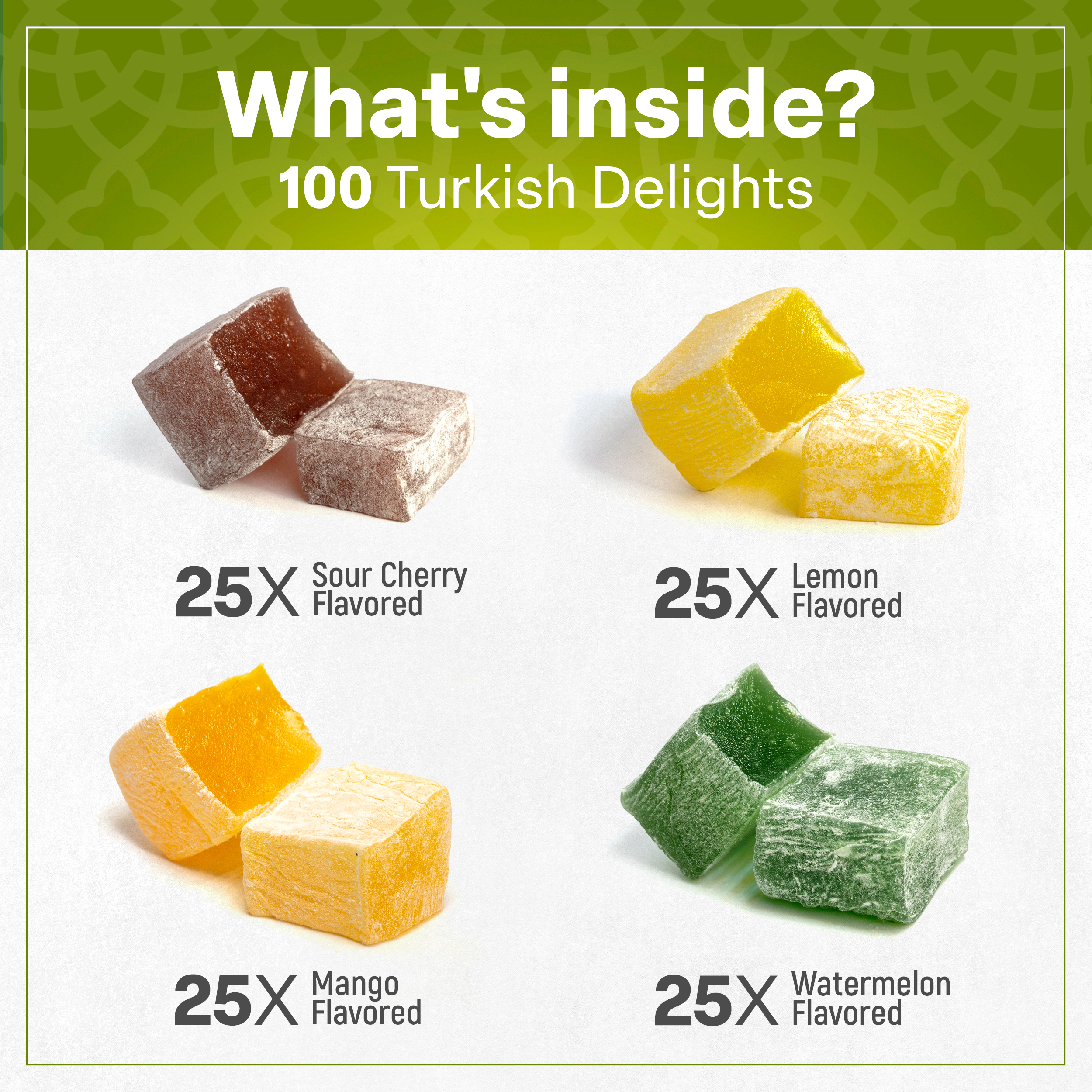 Eastanbul Turkish Delight, Turkish Delights Candy Assorted, Lokum, 35.3oz