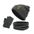 thumbnail image 2 of Juego de guantes y bufanda, sombreros de invierno para mujer de 3 piezas, Gris Colcomx Sombrero Bufanda y Guantes, 2 of 5