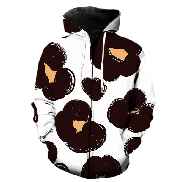 Sudadera con capucha y cremallera para hombre con textura de piel de animal, de manga larga y gran tamaño, para adolescentes, moda de primavera, con estampado 3D, divertida, unisex, genial
