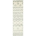 thumbnail image 6 of SAFAVIEH Casablanca Ognena Geometric Shag Runner Rug, Ivory/Blue, 2'3" x 12', 6 of 6