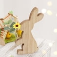 thumbnail image 2 of SIYTUAU Japanese Style Wooden Rabbit Flower Pot For Desktop Small Planter Ornament For Succulents And Plants B, 2 of 6