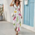 thumbnail image 6 of Flamingo Pattern Pattern Design Sleeveless Dress Summer Clothes for Women Women's Clothing 2025, 6 of 7