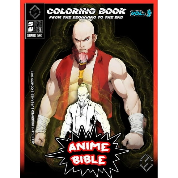 Anime Bible From The Beginning To The End Vol. 9: Coloring book, (Paperback)