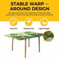 thumbnail image 4 of Green Gnomes St. Patrick's Day Table Cloths for 3 Foot Rectangle Tables, Lucky Clovers Rainbow Patio Waterproof Elastic Fitted Tablecloths, Washable Rectangular Table Cover for Camping, 4 of 8