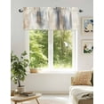 thumbnail image 5 of Neutral Beige Gray Kitchen Valances for Windows Abstract Grunge Modern Art Valance Curtains&nbsp; for Kitchen /Living Room/Bedroom/ Bathroom Decor, 42"x12 " ,Rod Pocket 1 Panel,, 5 of 8