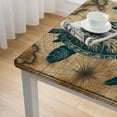 thumbnail image 4 of BANET Square Tablecloth with Elastic Edged, Waterproof Wipe Clean Table Cover for Outdoor Indoor Patio Kitchen, 4 of 7