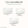thumbnail image 6 of evolur Art Deco Crib in White/Gold, 6 of 6