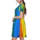thumbnail image 2 of Disketp Rainbow Colored para Vestido de Manga Corta para Mujeres, Vestidos de Verano para Mujeres, Casual y Holgado para la Playa, 2 of 6
