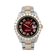 thumbnail image 1 of Pre-Owned Rolex Datejust II 41MM 116333 Red Roman Diamond Dial Diamond Bezel Two Tone Yellow Gold Full Diamond Oyster Bracelet 25.75ct, 1 of 8
