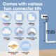 thumbnail image 3 of Kit Cord Hider YesBes Cable Raceway de 32 m, soporte de pared para TV, blanco, 3 of 6