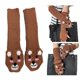 thumbnail image 2 of Cute Fingerless Hand Gloves for Teens Girl Thick Cartoon Bear Knit Long Gloves Women Cool Accessories Winter Arm Sleeves, 2 of 4