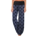 thumbnail image 2 of Lovzfmll Women's Wide Leg Pants, Printed Elastic Waist, Active Casual Full Length Pants Navy, 2XL, 2 of 9