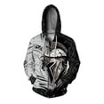 thumbnail image 4 of Ropa de otoño para hombre Sudaderas cómodas con capucha y estampado de guerreros de marcas originales Sudaderas con capucha de gran tamaño con cremallera, 4 of 5