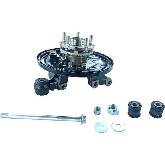 Wheel Hub Bearing and Steering Knuckle Assembly, Rear Right (Passenger Side) - Compatible with 2001 - 2008 Subaru Forester (with Rear Drum Brakes) 2002 2003 2004 2005 2006 2007