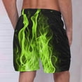 thumbnail image 3 of Pantalones Cortos Deportivos para Hombre, Pantalones Cortos de Playa con Cordón Impreso para el Día de la Independencia con Bolsillo Hechos de 95% Poliéster 5% Spandex, Pantalones Cortos Deportivos Pa, 3 of 4