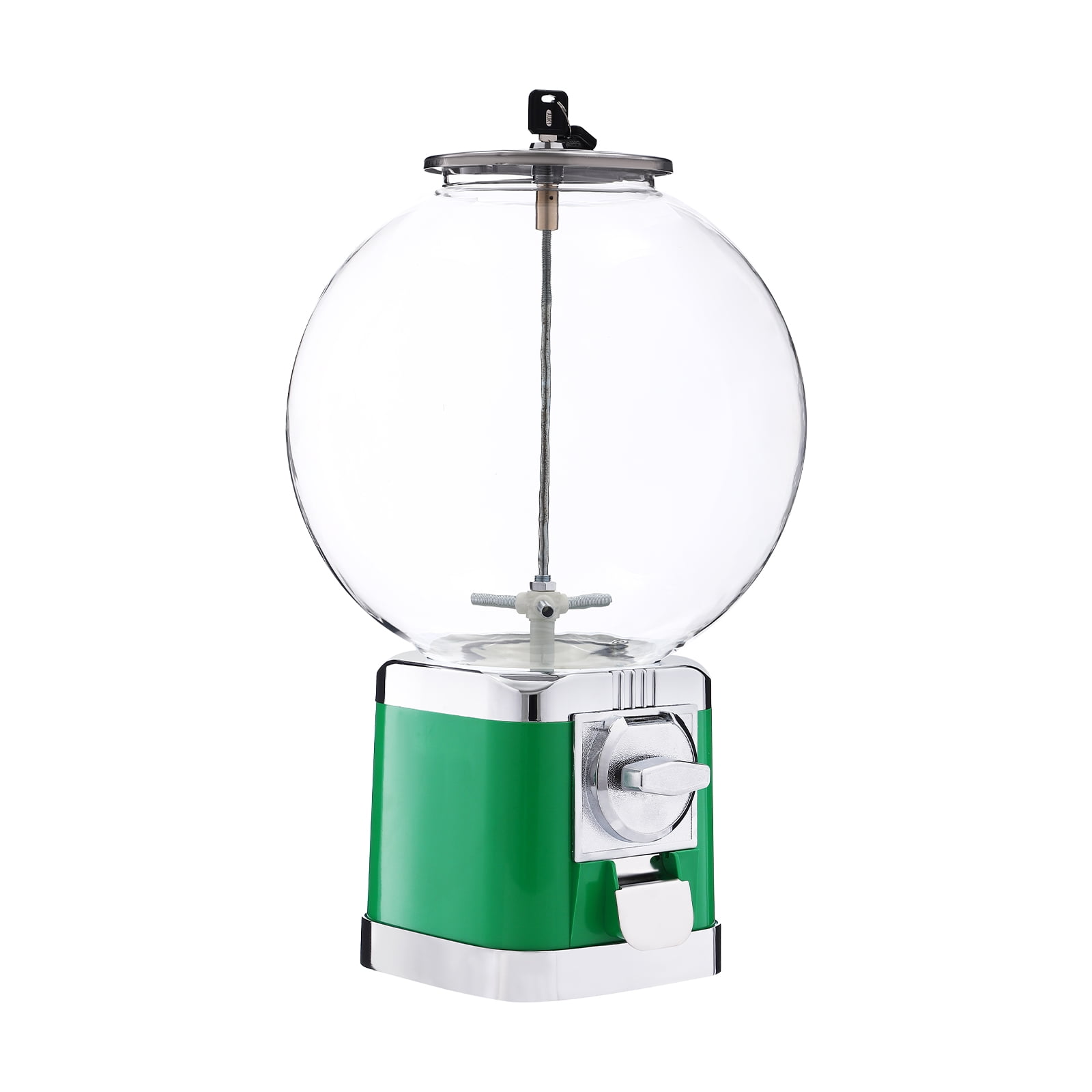 Large Capacity Vending Machine, Twister Ball Dispenser, Green Twister Ball Dispenser Used for Selling Small Capsule Toys, Pinballs, etc.