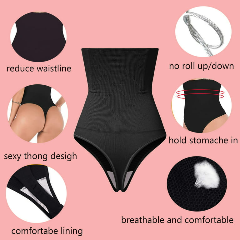 DODOING Women's Butt Lifting Panties Tummy Control Thong Cocktail