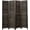 Black, variant on Legacy Decor Full Length Wood Shutter 6 Panel Room Divider, 67" Tall, Brown, Freestanding