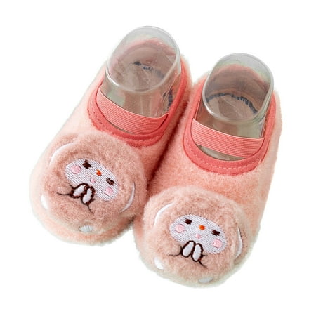 

Autumn And Winter Boys And Girls Children Socks Shoes Non Slip Indoor Floor Baby Sports Shoes Warm And Comfortable Short Plush Bear
